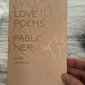 Pablo Neruda Love Poems Book Pink Softcover